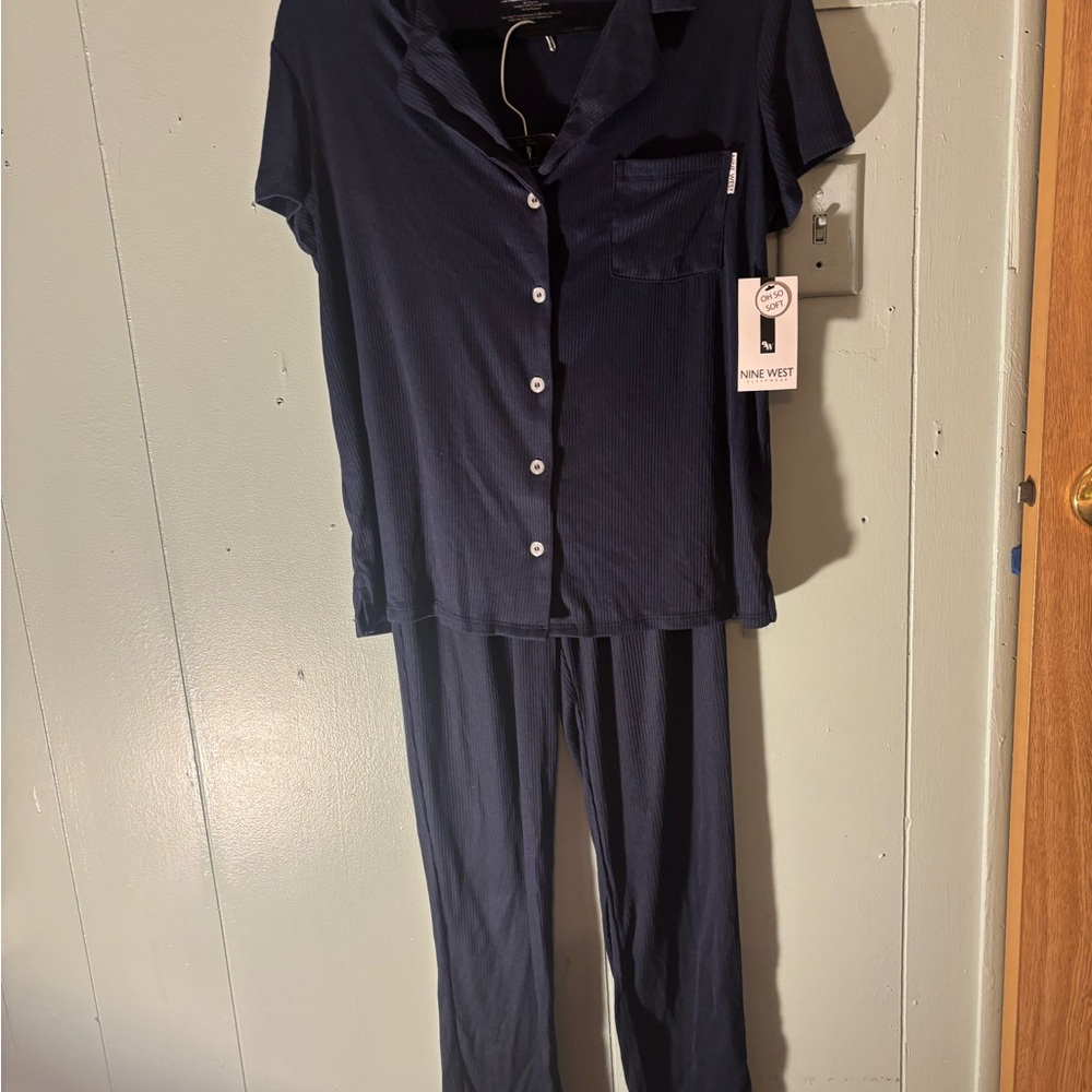 Nine West Women's Dark Blue Pajama Set